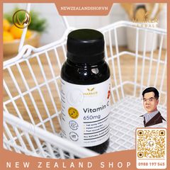 Siro bổ sung Vitamin C tăng đề kháng cho cả gia đình Harker Herbals Vitamin C 650mg Syrup 100ml
