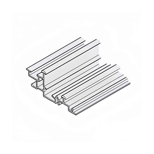 Ray trượt đôi 3500mm Hafele cho cửa trượt SLIDO F-LINE44 80A, màu bạc 406.78.707