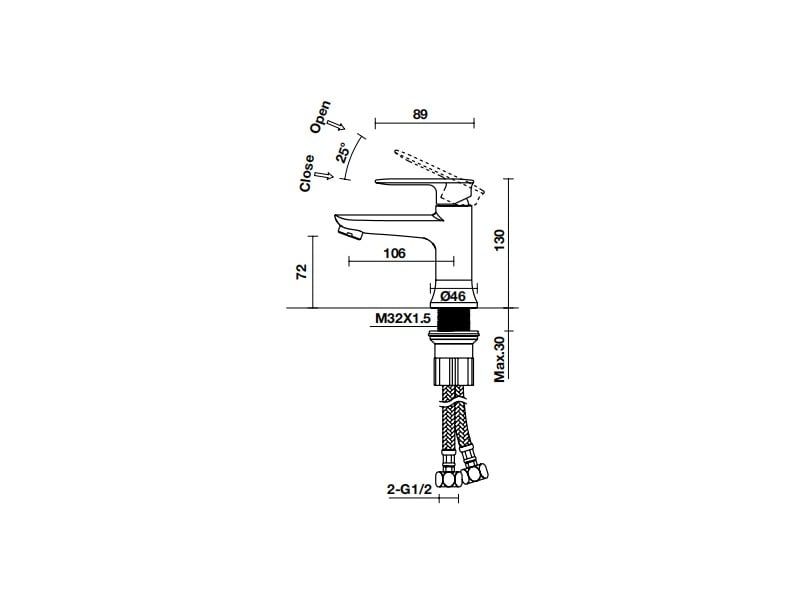Vòi trộn ECO 70 Hafele 485.61.038