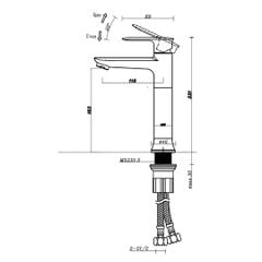 Vòi trộn ECO 160 Hafele 485.61.046