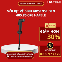 Vòi xịt vệ sinh Airsense đen 485.95.078