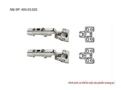 Bản lề giảm chấn DIY Hafele – Trùm ngoài - Đế lắp nhấn 493.03.020