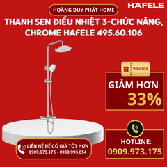 Thanh sen điều nhiệt 3-chức năng, chrome Hafele 495.60.106
