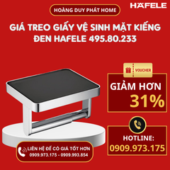 Giá treo giấy vệ sinh mặt kiếng đen 495.80.233