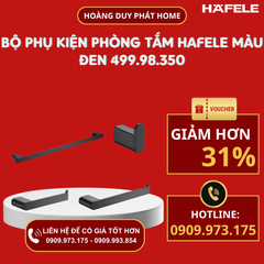 Bộ phụ kiện phòng tắm Häfele màu đen 499.98.350