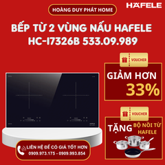 Bếp từ Hafele 2 vùng nấu HC-I7326B 533.09.989