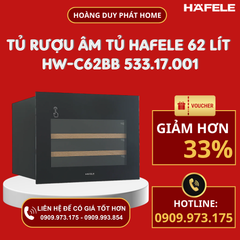 Tủ rượu âm tủ Hafele 62 lít HW-C62BB 533.17.001