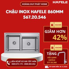 Chậu rửa chén Hafele 860mm HS20-SSN2S90L 567.20.546