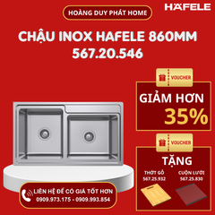 Chậu rửa chén Hafele 860mm HS20-SSN2S90L 567.20.546