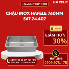 Chậu rửa chén Hafele 760mm HS24-SSN1S-760 567.24.407