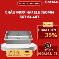 Chậu rửa chén Hafele 760mm HS24-SSN1S-760 567.24.407