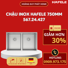 Chậu rửa chén Hafele 750mm HS24-SSN2S-750 567.24.427