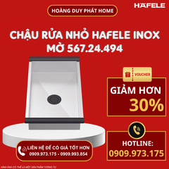 Chậu rửa nhỏ Hafele Inox mờ 567.24.494