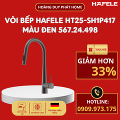 Vòi rửa chén Hafele HT25-SH1P417 màu Đen 567.24.498