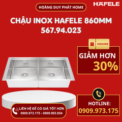 Chậu inox Hafele 860mm WS R10 HS25-SSN2S-8644 567.94.023