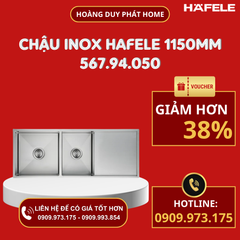 Chậu rửa chén Hafele 1150mm HS21-SSD2S90L 567.94.050