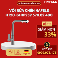 Vòi rửa chén Hafele HT20-GH1P259 570.82.400 màu xám