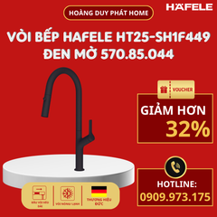 Vòi rửa chén Hafele HT25-SH1F449 Đen mờ 570.85.044