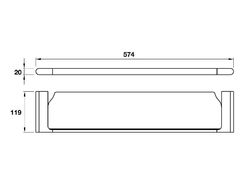 Kệ kính CHIBA Hafele 580.87.530