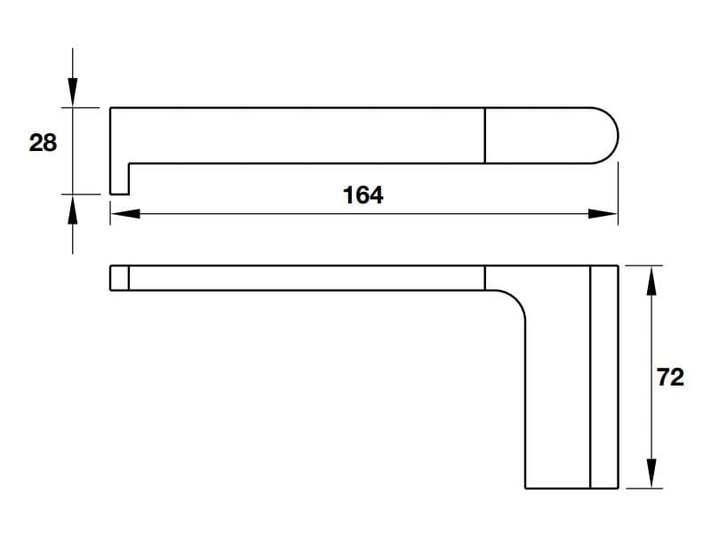Lô giấy vệ sinh không nắp CHIBA Hafele 580.87.541