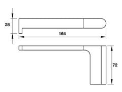 Lô giấy vệ sinh không nắp CHIBA Hafele 580.87.541