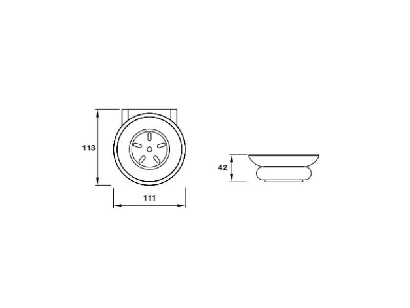 Kệ kính đựng xà bông CHIBA Hafele 580.87.550