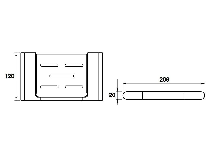 Kệ inox đựng xà bông CHIBA Hafele 580.87.551