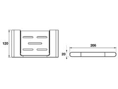 Kệ inox đựng xà bông CHIBA Hafele 580.87.551