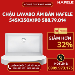 Chậu Lavabo âm bàn 545x350x190 Hafele 588.79.014