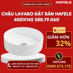Chậu lavabo đặt bàn VIGOR 400x145 Hafele 588.79.060
