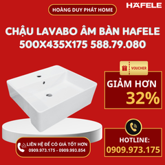 Chậu lavabo âm bàn REGAL 500x435x175 Hafele 588.79.080