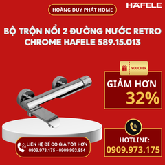 Bộ trộn nổi 2 đường nước RETRO chrome Hafele 589.15.013