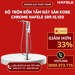 Bộ trộn bồn tắm đặt sàn Kobe chrome 589.15.120
