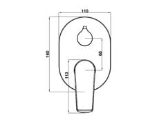 Bộ trộn âm 2 đường nước Vigor II Hafele 589.15.186