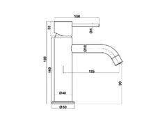 Vòi trộn 90 vàng mờ RETRO Hafele 589.15.270
