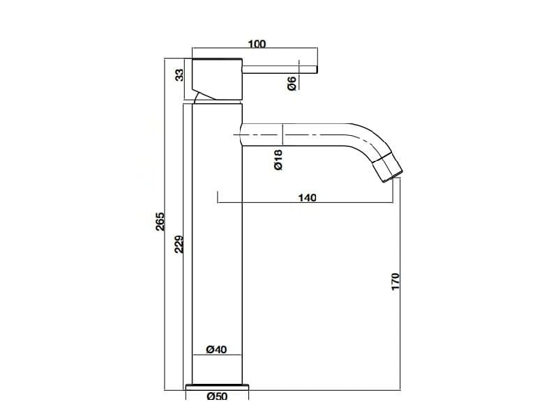 Vòi trộn 170 vàng mờ RETRO Hafele 589.15.271