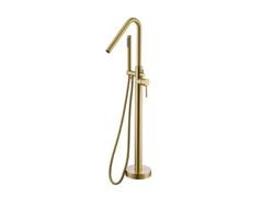 Vòi xả bồn đặt sàn vàng mờ RETRO Hafele 589.15.360