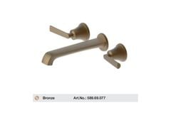 Vòi trộn gắn tường FUSION màu Bronze Hafele 589.69.077