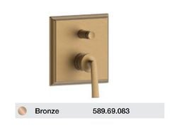 Bộ trộn âm 2 đường nước FUSION màu Bronze Hafele 589.69.083