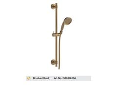 Bộ sen tay kèm thanh trượt FUSION màu Brushed Gold Hafele 589.69.094