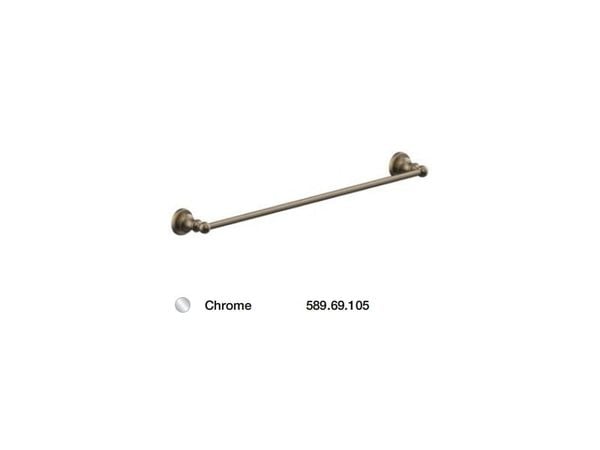Thanh treo khăn đơn FUSION màu Chrome 589.69.105