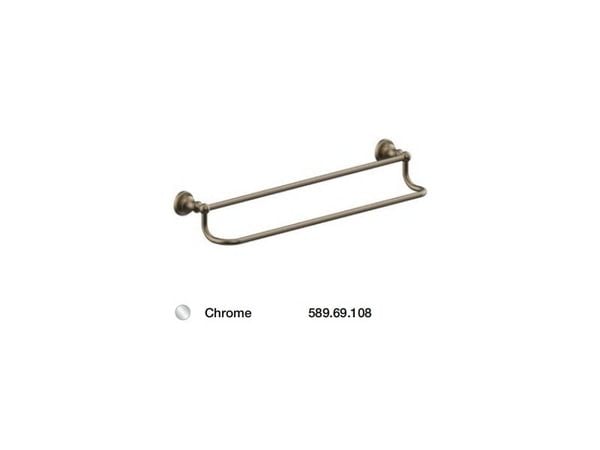 Thanh treo khăn đôi FUSION màu Chrome Hafele 589.69.108