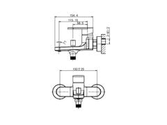 Bộ trộn nổi 2 đường nước VIGOR I Hafele 589.69.114