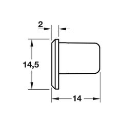 Nắp che cho thanh dẫn đèn Hafele 833.72.853