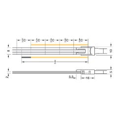 Đèn led dây Hafele Loox5 24V COB đơn sắc 3000K 833.75.311