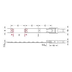 Đèn led dây Loox5 LED 3142 24V 4000K 3W/m 160 LEDs/m Hafele 833.76.217