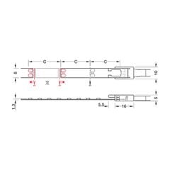Đèn led dây Loox5 LED 3142 24V 3000K 3W/m 160 LEDs/m Hafele 833.76.216