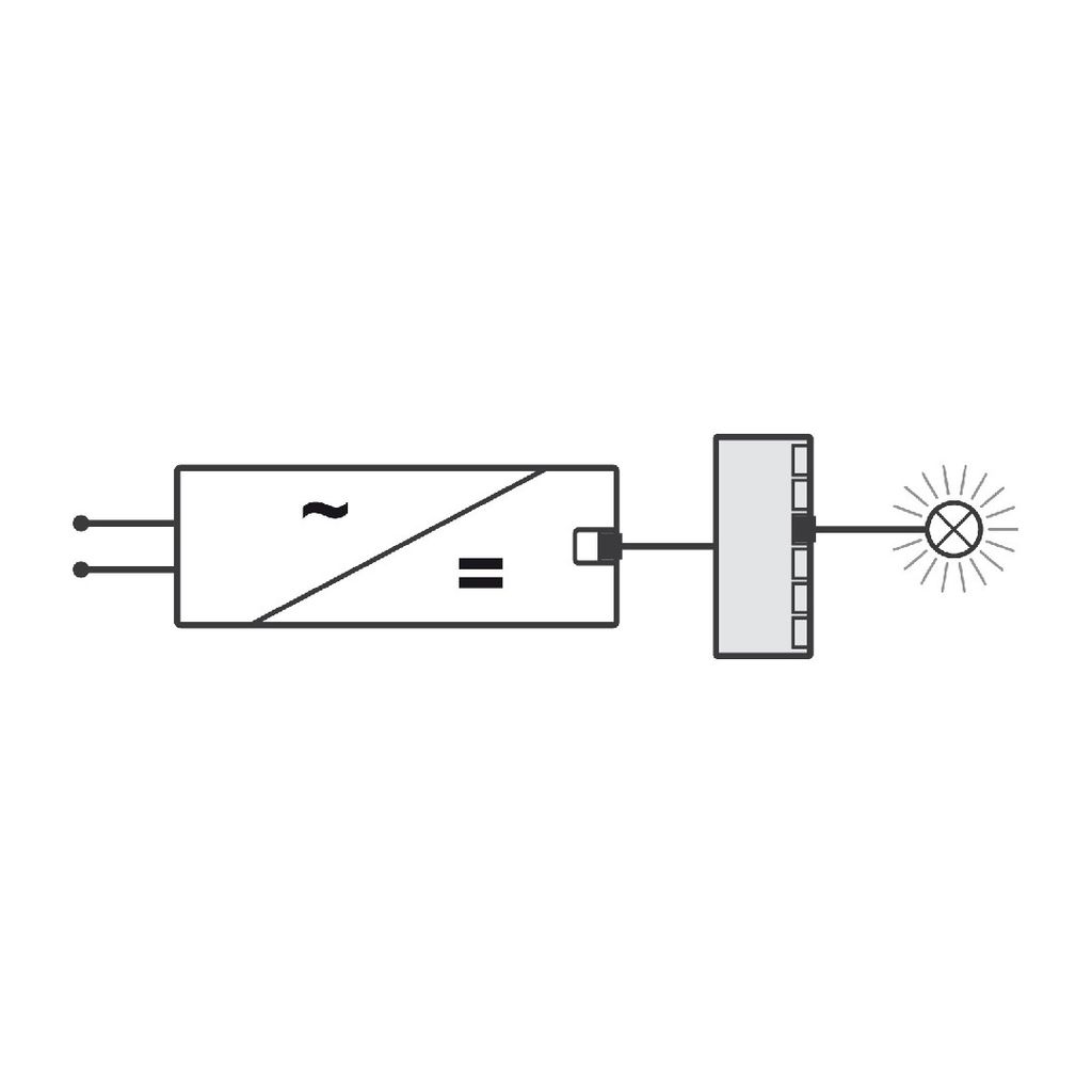 Bộ chia 6 cổng ra không có công tắc Hafele Loox5 833.77.839