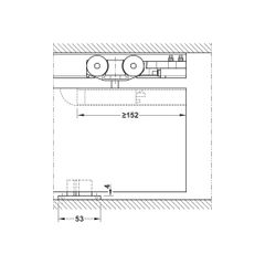 Bộ phụ kiện cửa trượt SLIDO CLASSIC 120-I ( không giảm chấn ) Hafele 941.25.044