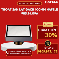 Thoát sàn lát gạch 100mm Hafele 983.24.096